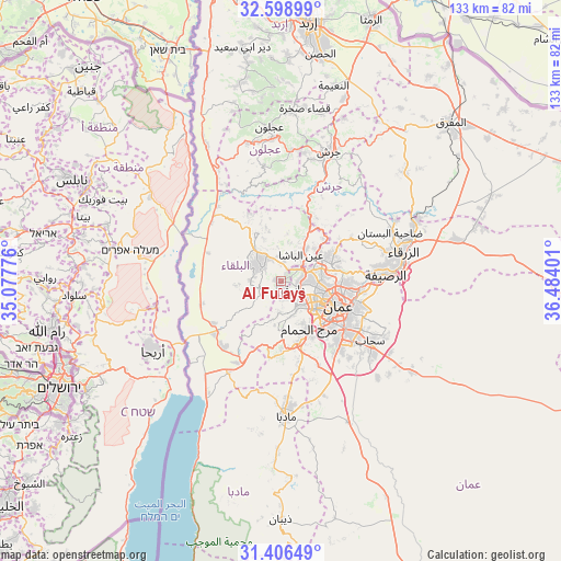 Al Fuḩayş on map