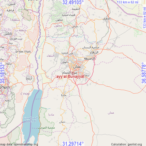 Ḩayy al Bunayyāt on map