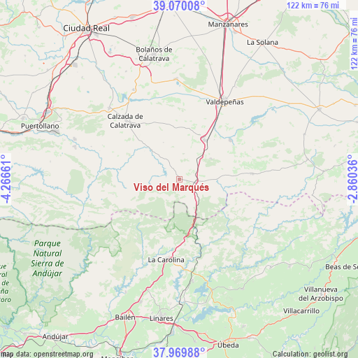 Viso del Marqués on map