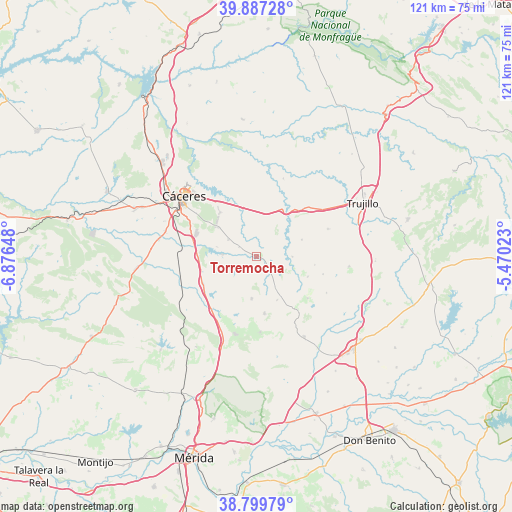 Torremocha on map