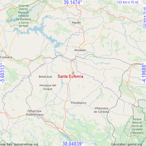 Santa Eufemia on map