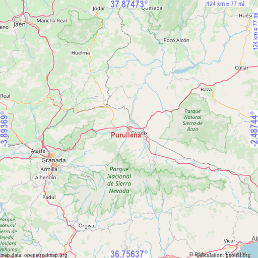 Purullena on map