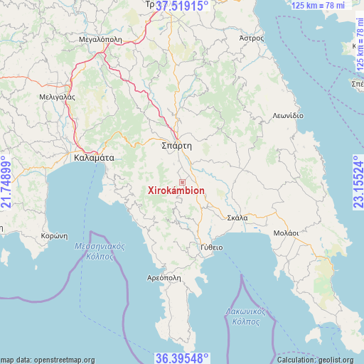 Xirokámbion on map