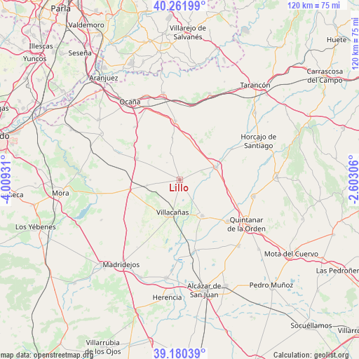 Lillo on map
