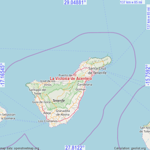 La Victoria de Acentejo on map
