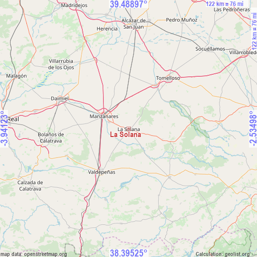 La Solana on map