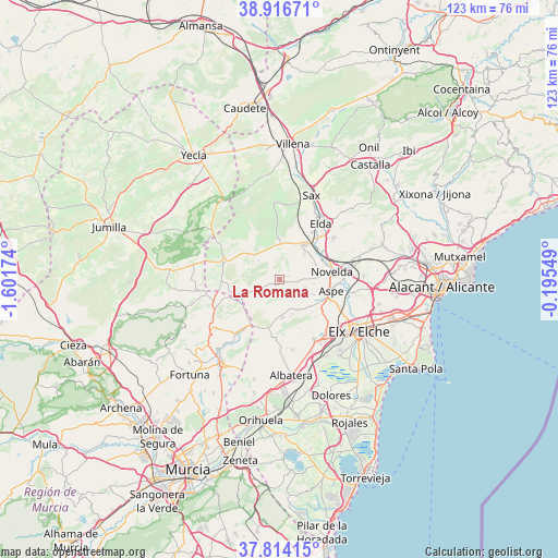 La Romana on map