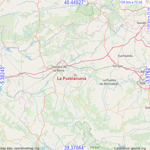 La Pueblanueva on map