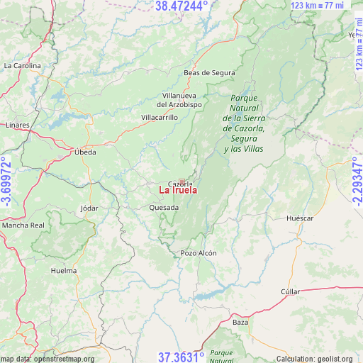 La Iruela on map