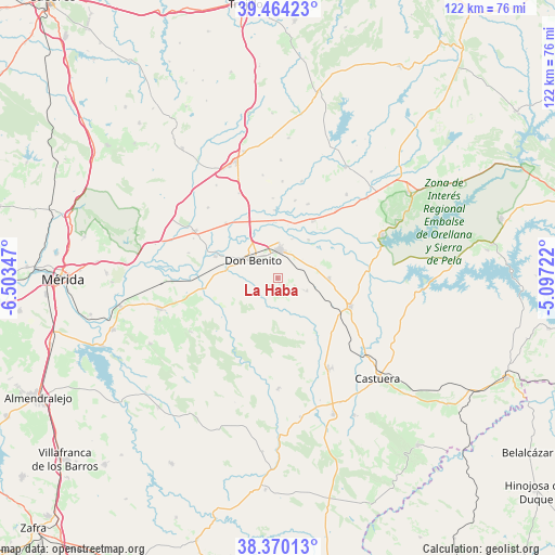 La Haba on map