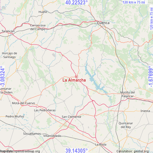 La Almarcha on map