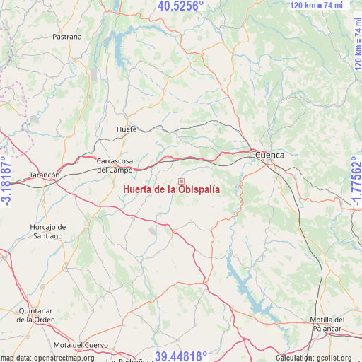 Huerta de la Obispalía on map