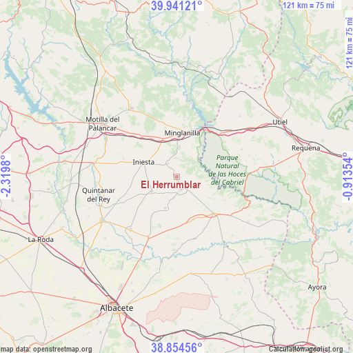 El Herrumblar on map