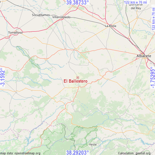 El Ballestero on map