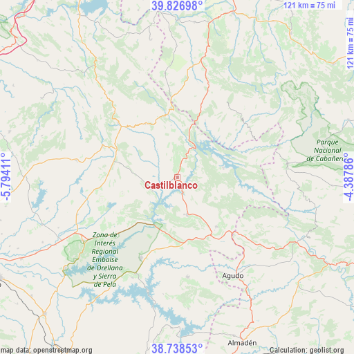 Castilblanco on map