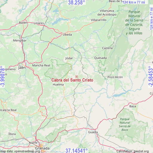 Cabra del Santo Cristo on map