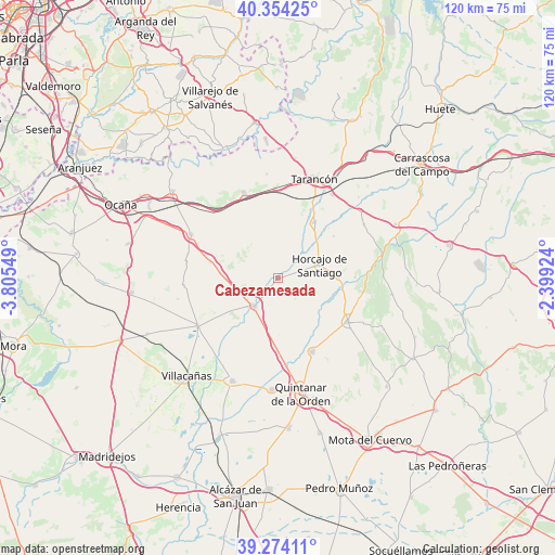 Cabezamesada on map