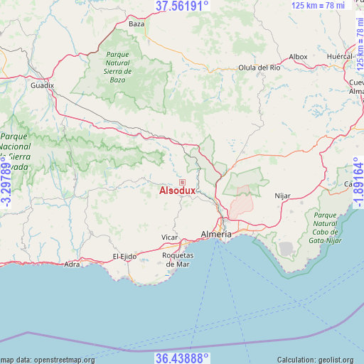 Alsodux on map