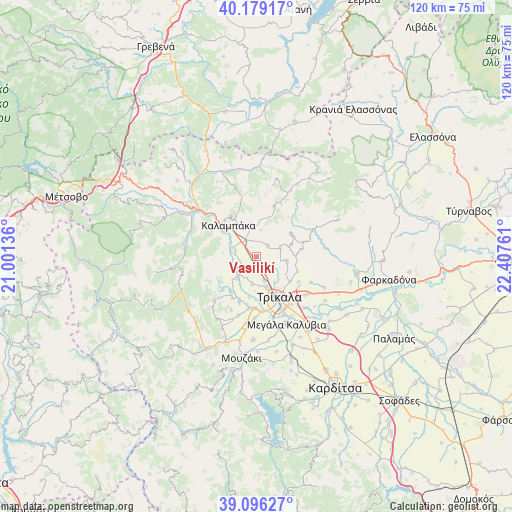 Vasilikí on map