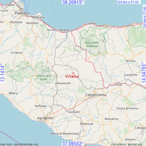 Villalba on map