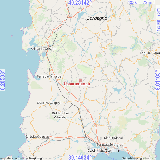 Ussaramanna on map