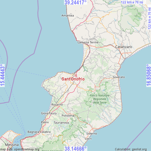 Sant'Onofrio on map