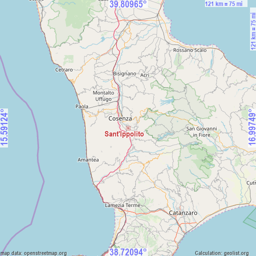 Sant'Ippolito on map