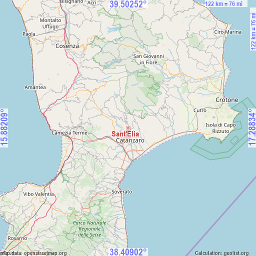Sant'Elia on map