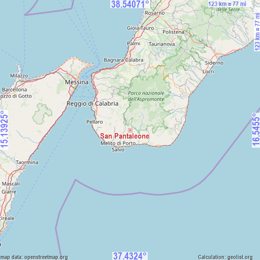 San Pantaleone on map