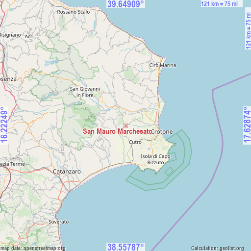San Mauro Marchesato on map