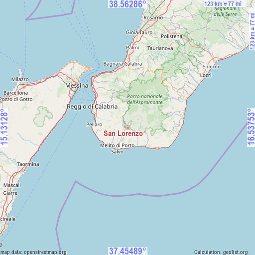 San Lorenzo on map