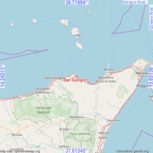 San Giorgio on map