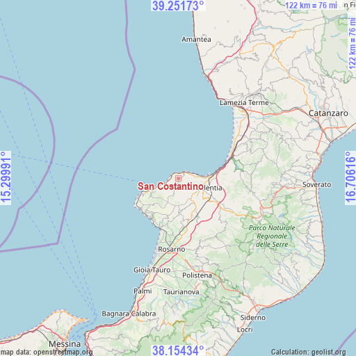 San Costantino on map