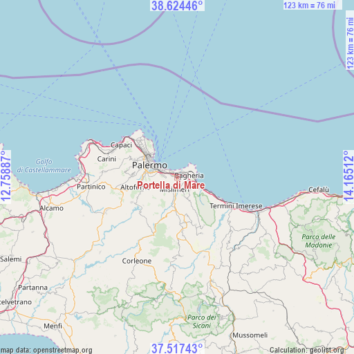 Portella di Mare on map