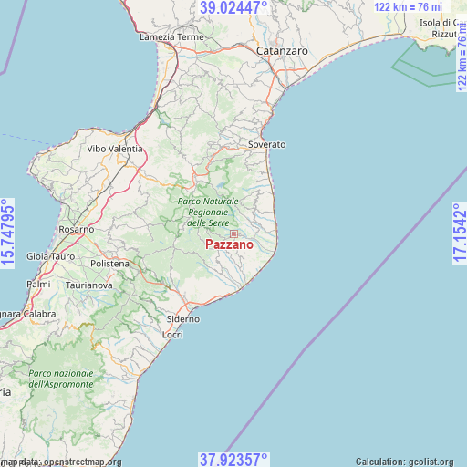 Pazzano on map