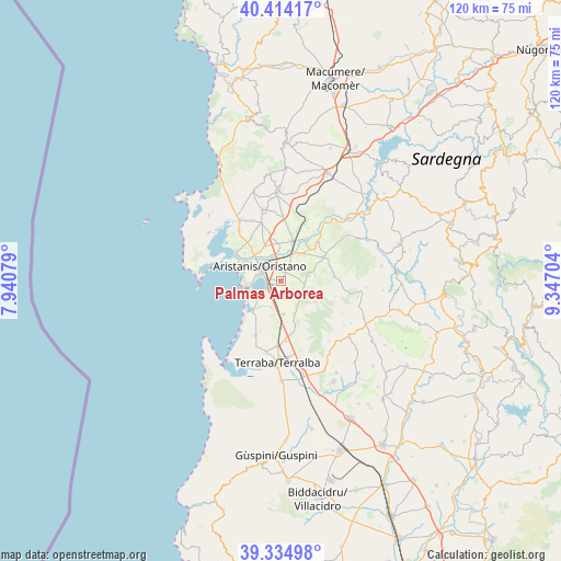 Palmas Arborea on map