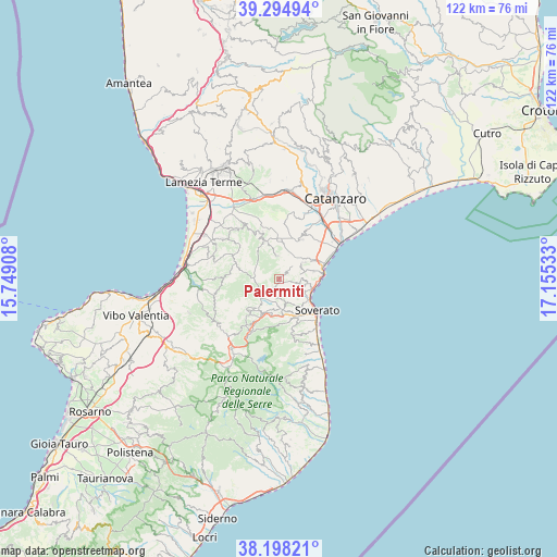 Palermiti on map