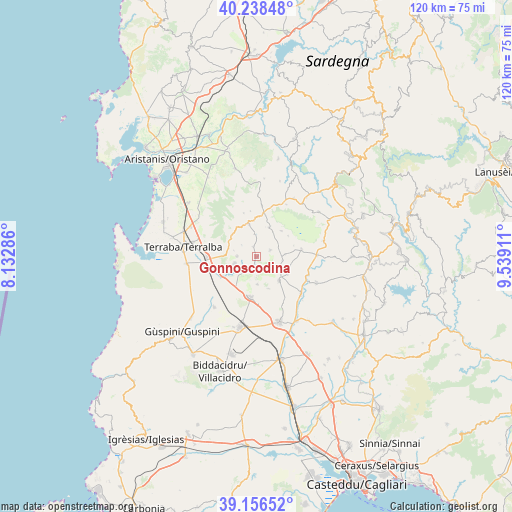 Gonnoscodina on map