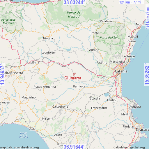 Giumarra on map