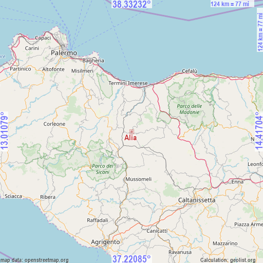 Alia on map