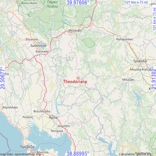 Theodóriana on map