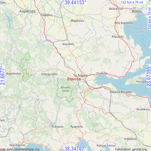 Stavrós on map