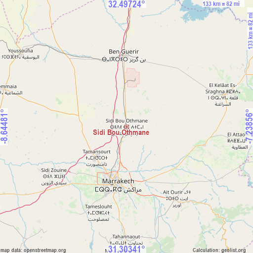 Sidi Bou Othmane on map