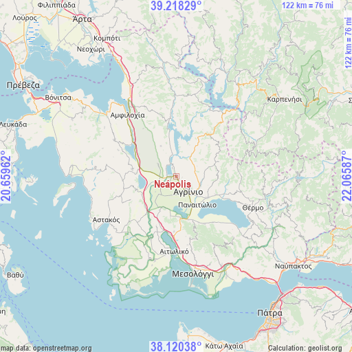 Neápolis on map