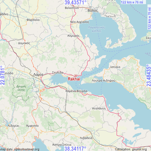 Rákhai on map