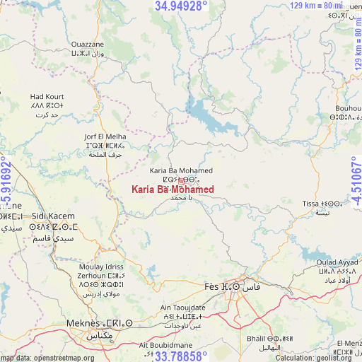 Karia Ba Mohamed on map