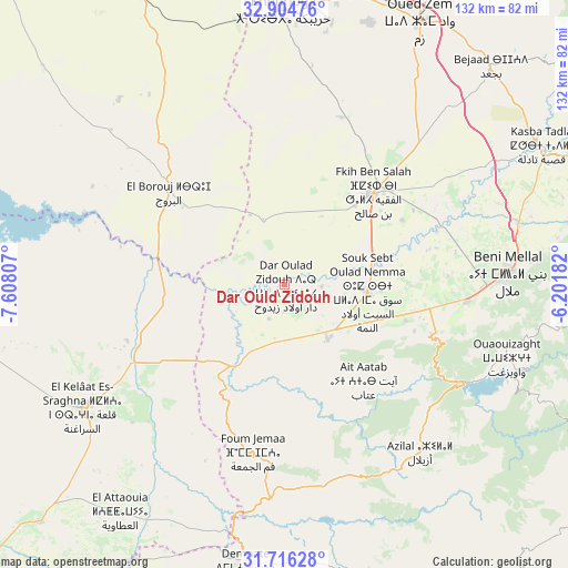 Dar Ould Zidouh on map