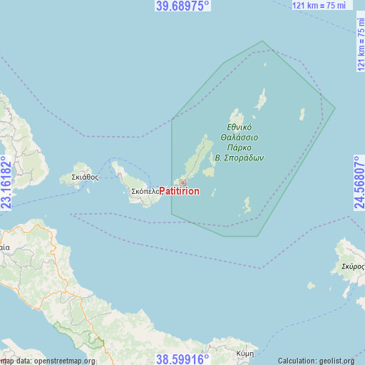 Patitírion on map