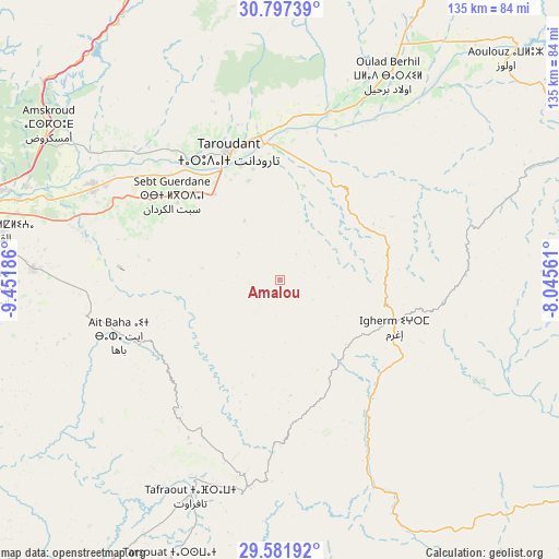 Amalou on map
