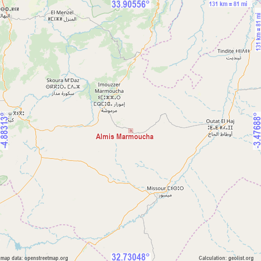 Almis Marmoucha on map